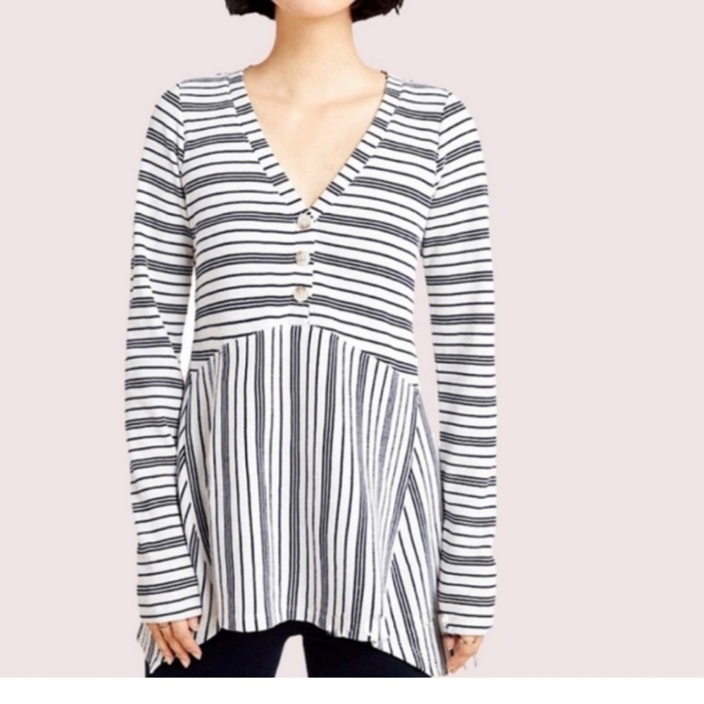 Maeve By Anthropologie Eliza Henley Top